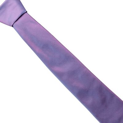 Pink shimmer slim tie